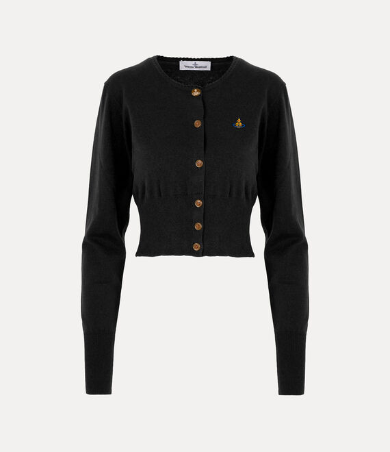 Vivienne Westwood Bea Cropped Cardi in BLACK